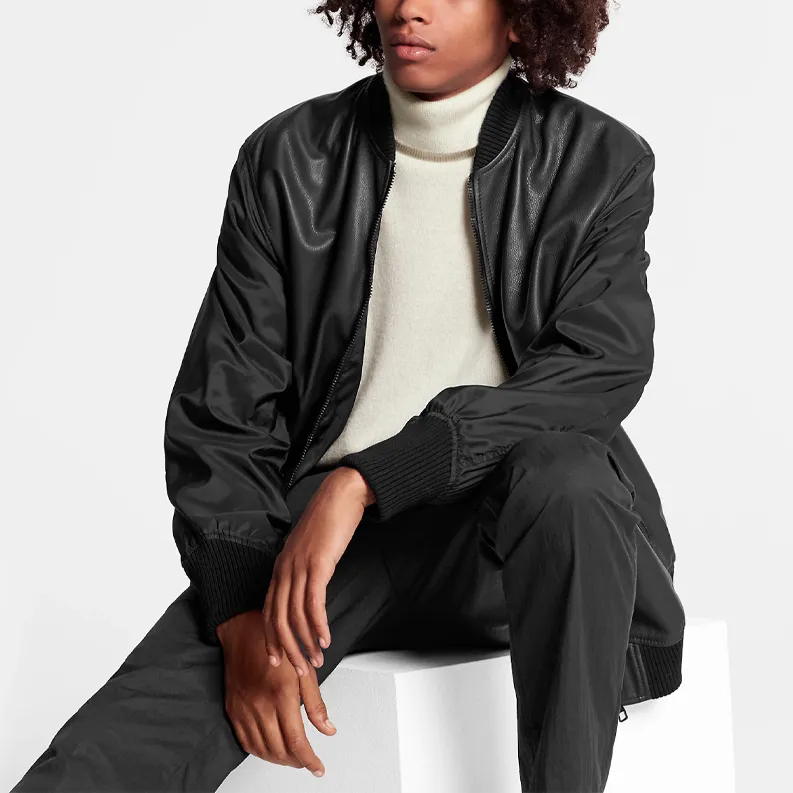 LOUIS VUITTON Reversible Leather Nylon Jacket-2