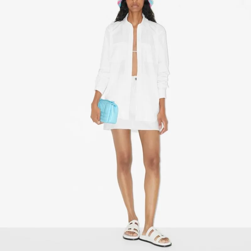 Burberry Ekd Broderie anglaise Cotton Shirt-1