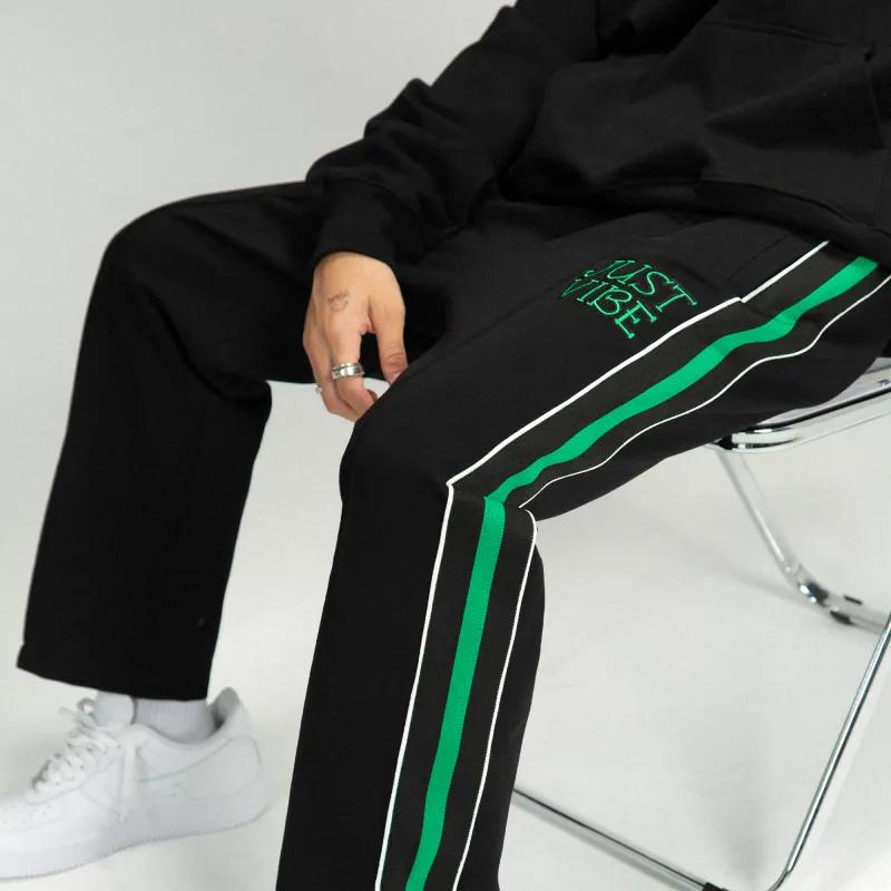 JUST VIBE Casual Pants Unisex Black-8