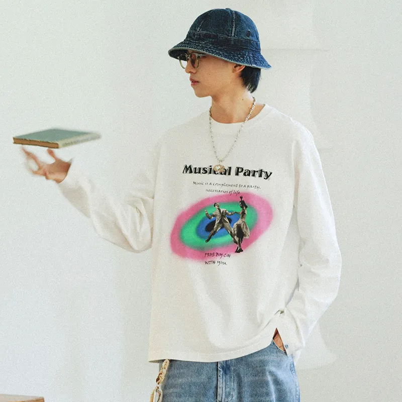 PROS BY CH Straight Long Sleeved T Shirt Unisex-5