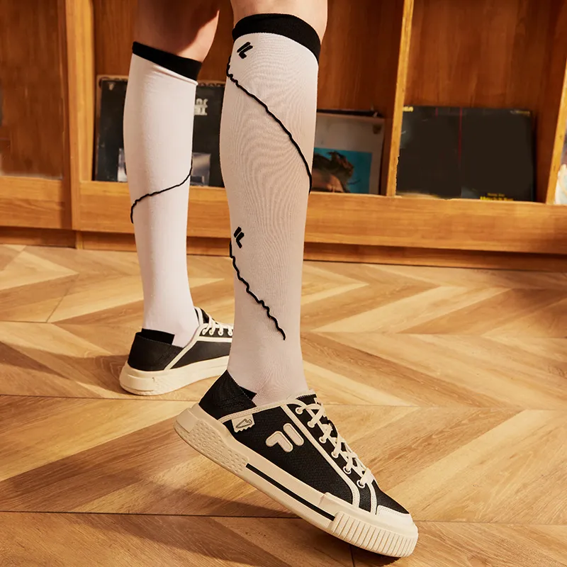 FILA Knee High Socks Women's 1 Pack Standard White-2