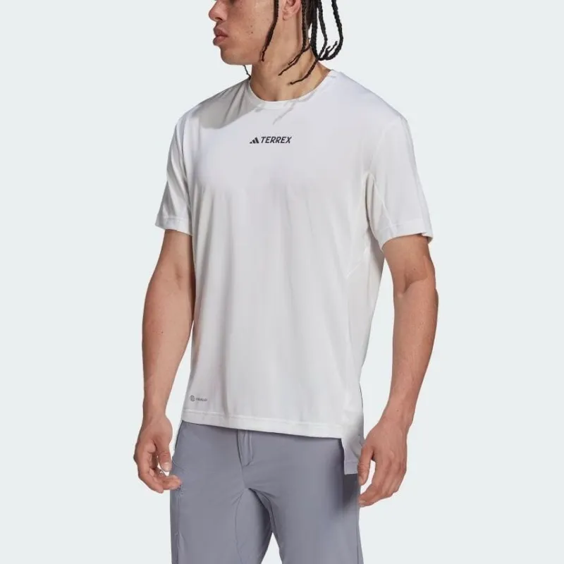 Adidas T Shirts Men White-3