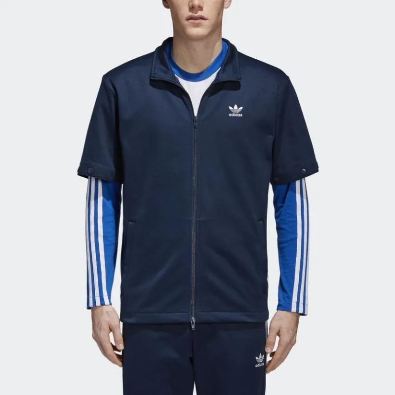 Adidas Originals Jackets Men Navy Blue-2