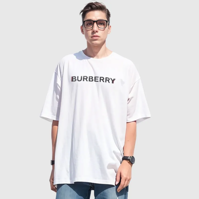 Burberry Logo Print T shirt-6