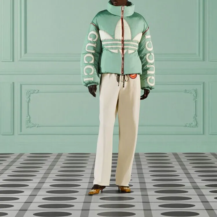 GUCCI X Adidas Chenille Cotton Pant Light Beige-1