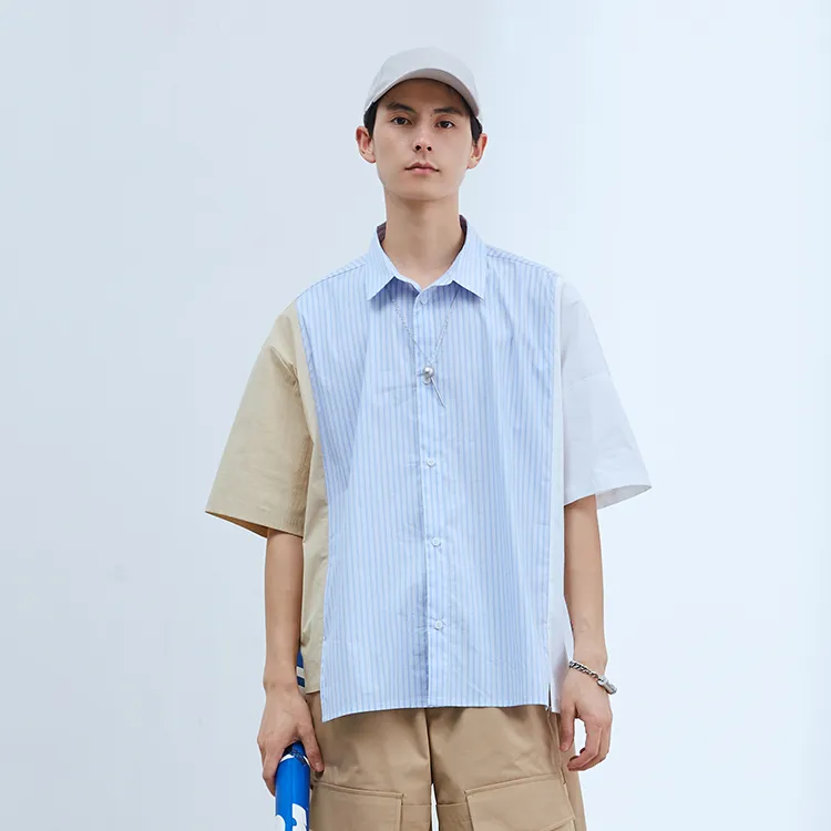 YOSHIYOYI Shirts Unisex Light Blue-2