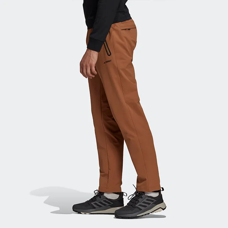 Adidas Knitted Sweatpants Men Earthy Orange-5