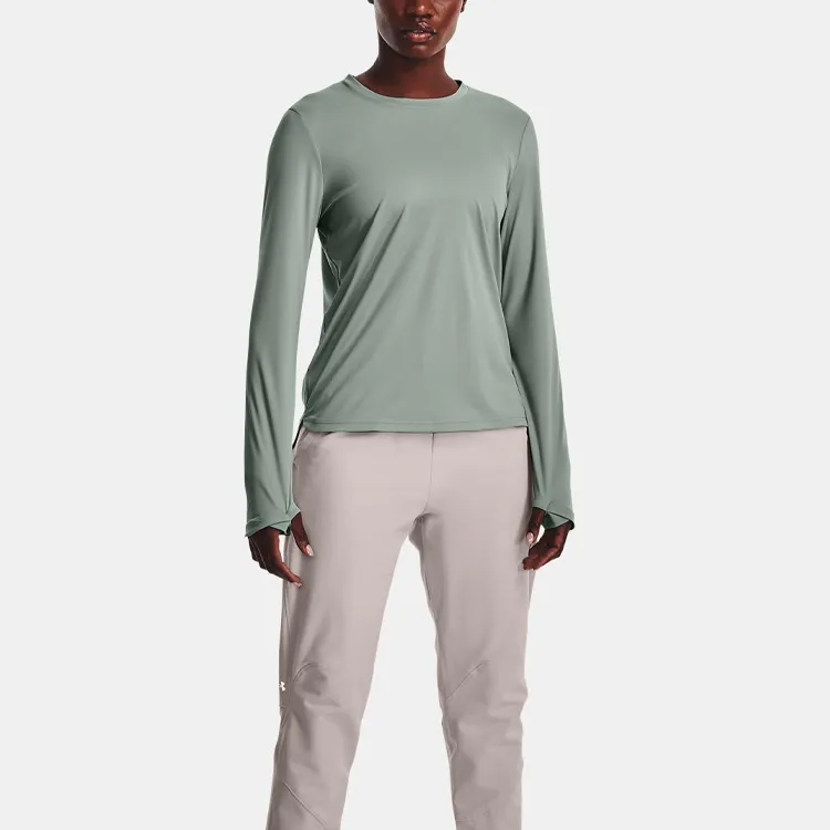 Under Armour T Shirts Women's Asphalt Gray Green-2