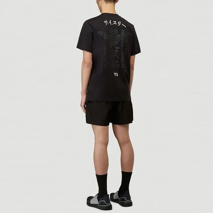 Y 3 T Shirts Men Black-4