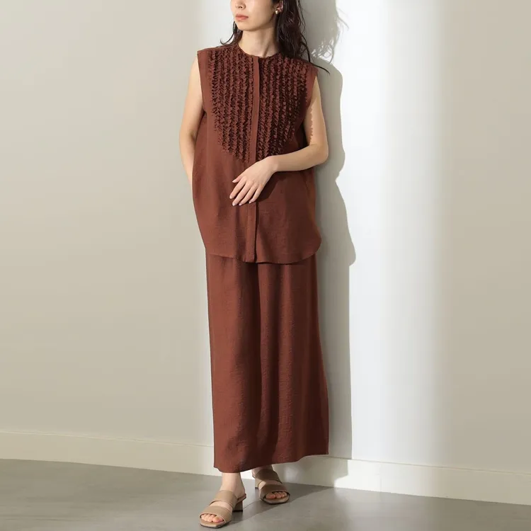 Beams T Shirts Women's Brown-2