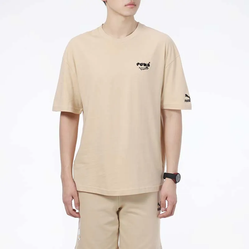 PUMA Set in Sleeve T Shirt Men's Wheat-2
