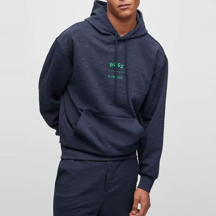 HUGO BOSS x AJBXNG Collaboration SS23 Sweatshirt Men's Dark Blue-2