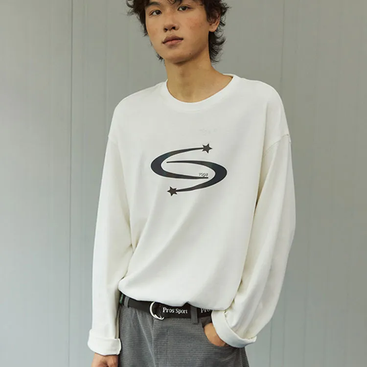 PROS BY CH Long Sleeved T Shirt Unisex Ivory White-1