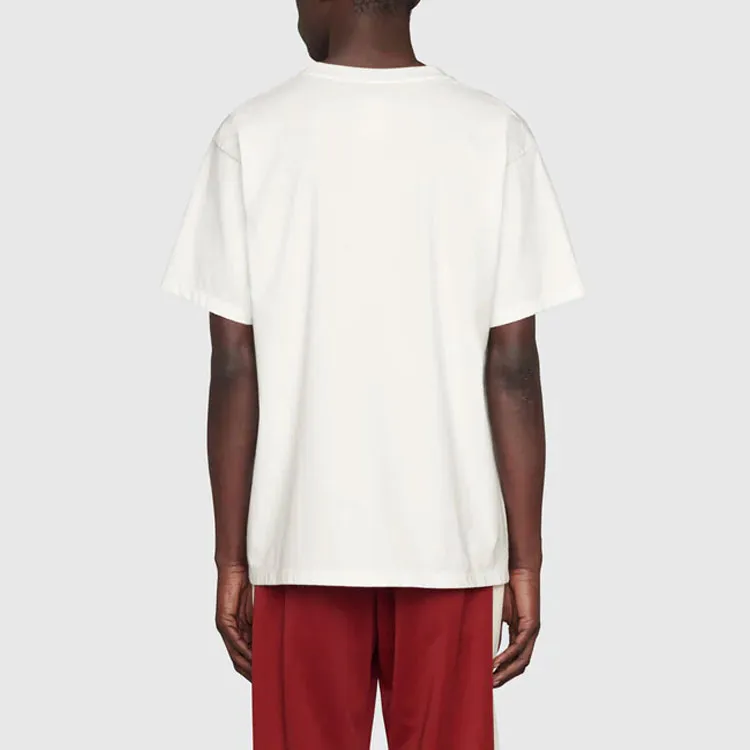 GUCCI Mirror Logo Print Short Sleeve T shirt-2