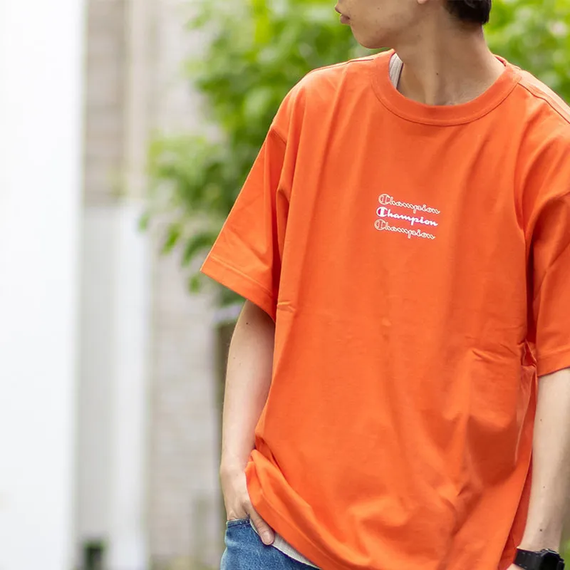 Champion SS21 T Shirt Japan Version Unisex Orange-2