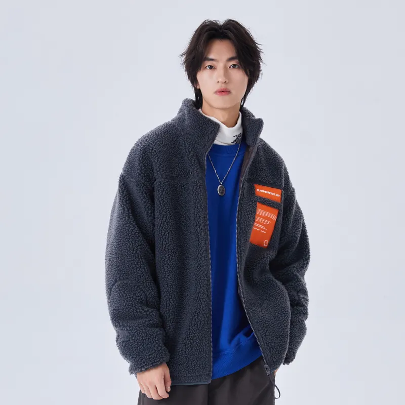 PSO Brand Letter Stand Collar Loose Fit Thickened Puffer Jacket Unisex-6