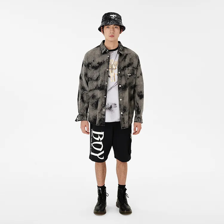 Boy London Denim Jackets Unisex Gray-2