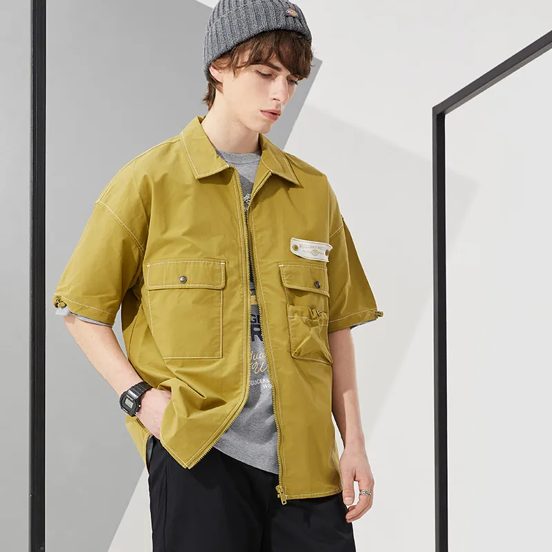 Dickies Utility Pocket Short-Sleeve Shirt 'Moss Green'-2