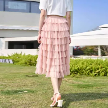 XIANGYING Casual Long Skirts Women's
