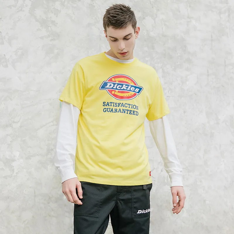 Dickies SS21 Straight Long-Sleeved T-Shirt Unisex Avocado Yellow-1