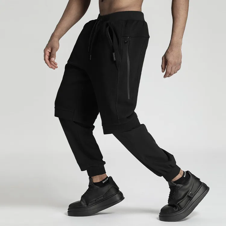 NORVINCY Western Outdoor Trendy Knitted Fabric Cargo Pants Unisex-4
