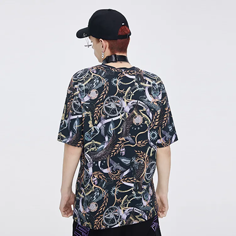 Boy London Drop Shoulder Sleeve T Shirt Unisex Navy Blue-3