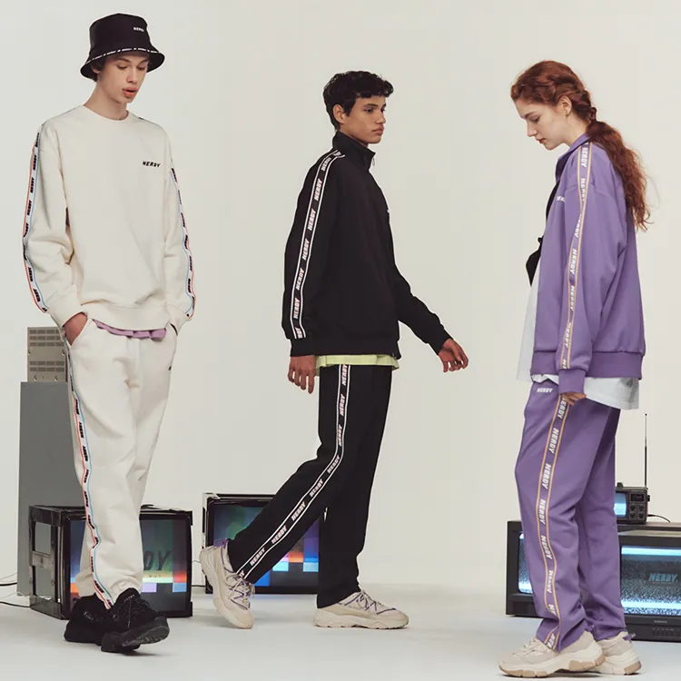 NERDY Sports Pants Unisex White-2
