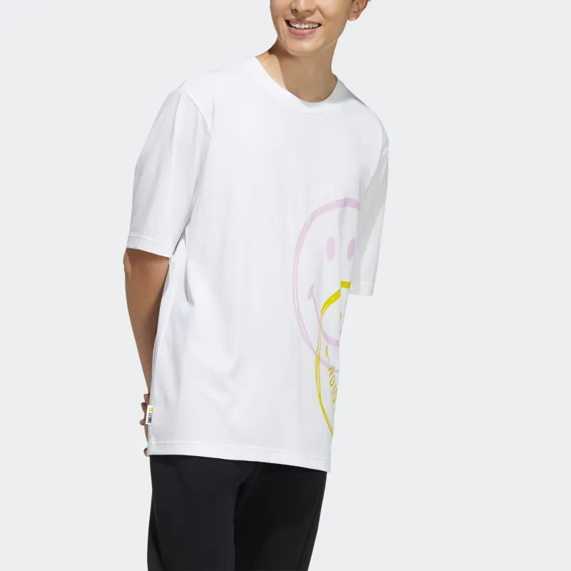 Adidas Neo Drop Shoulder Sleeve T-Shirt Men's White-3