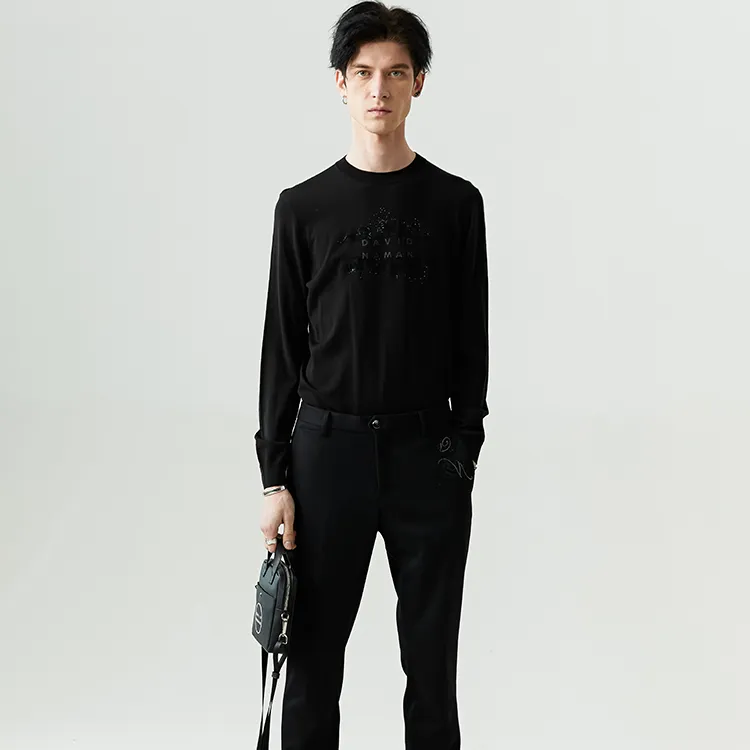 DAVID NAMAN Sweaters Men Black-3