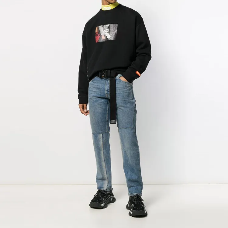 HERON PRESTON Sweatshirts Men Black-1