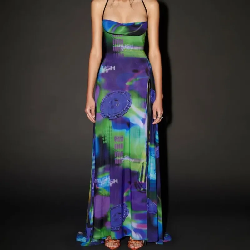 AMBUSH SS23 Fashion Show Collection Slip Dresses Women's Purple-1