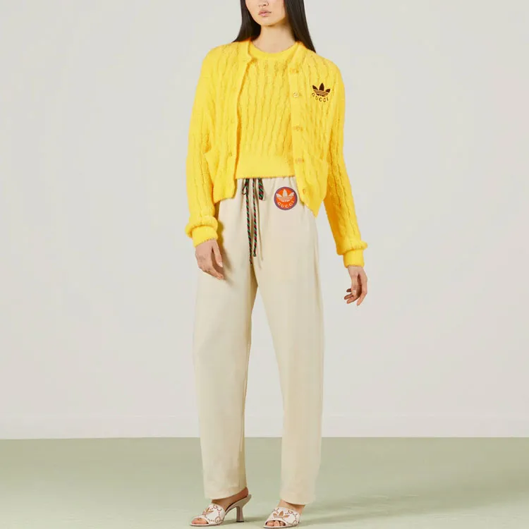 GUCCI x Adidas Originals Adidas X Gucci Co branded Series SS23 Knitwear Women's Yellow-1