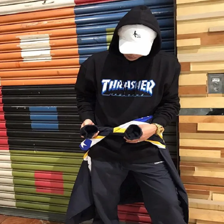 Thrasher Sweatshirt Japan Version Unisex Black-2