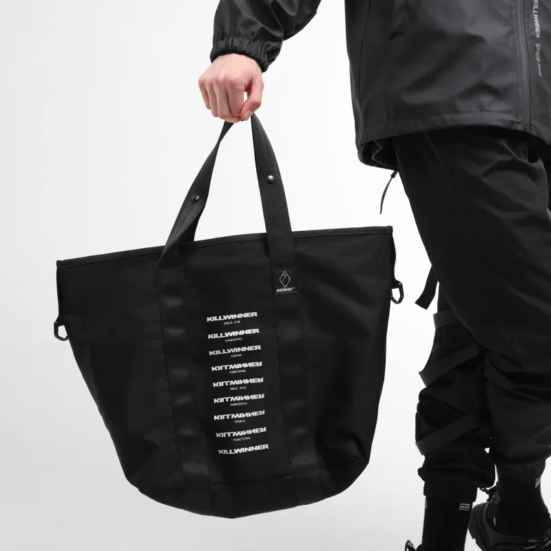 KILLWINNER Nylon Fabric Shoulder Bag, Crossbody Bag, Handbag Regular Unisex Black-5