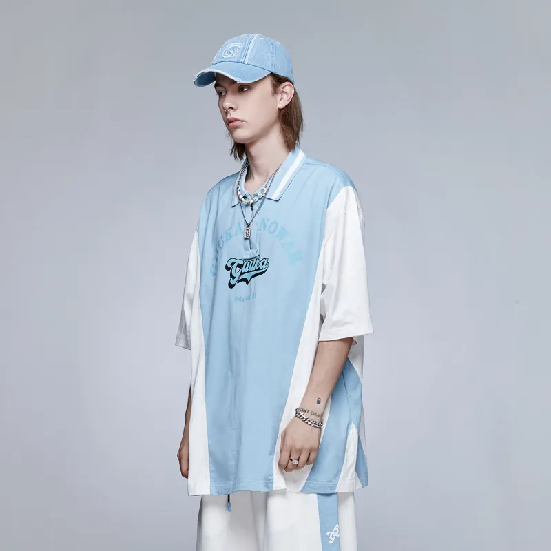 Guuka T Shirts Men Pink/Blue-6