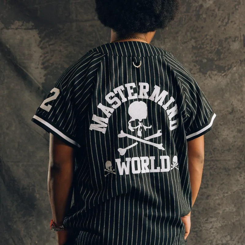 Mitchell & Ness x MASTERMIND WORLD T-Shirt Unisex Black-2