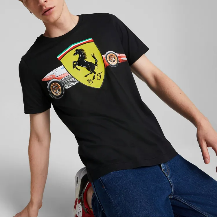 PUMA T Shirts Men Black-3
