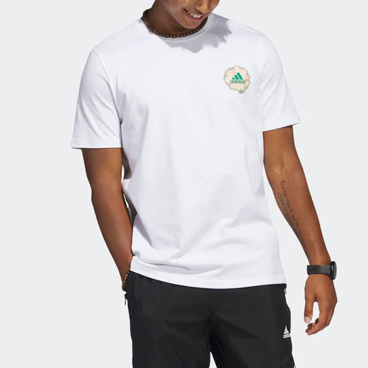 Adidas T Shirts Men White-1