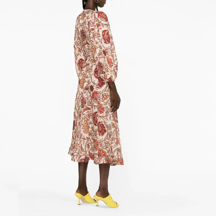 Zimmermann Vitali Wrap Midi Dress-3