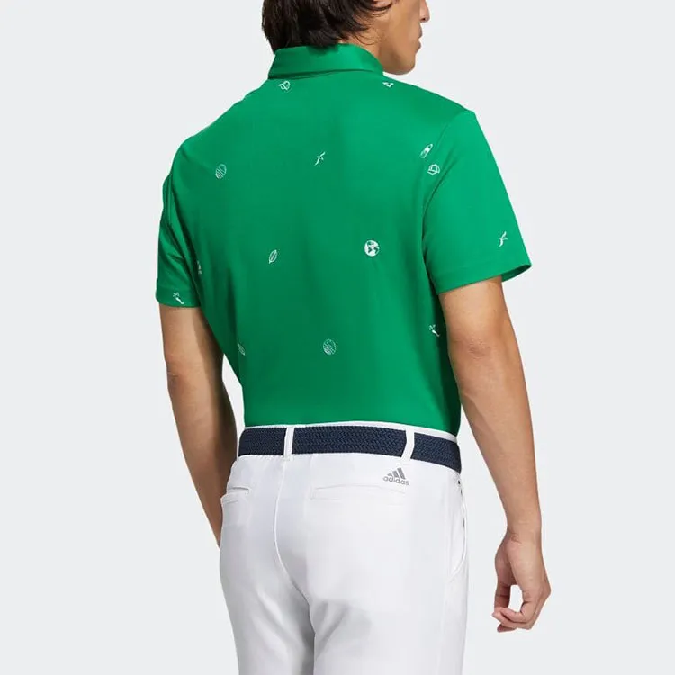 Adidas Polo Shirts Men Green-2