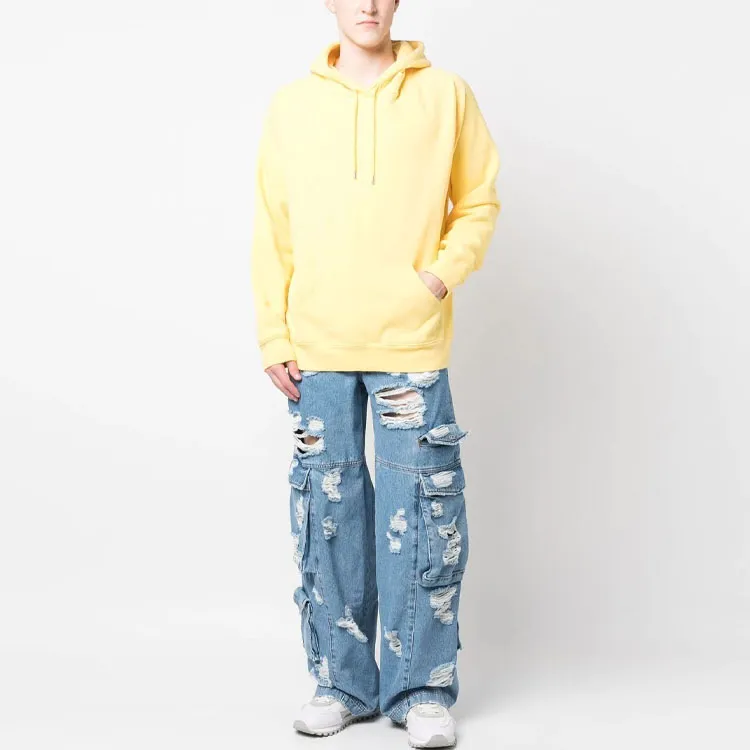 GCDS Distressed Wide leg Jeans-1