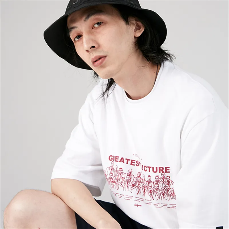 DAKYAM Straight T-Shirt Unisex White-3