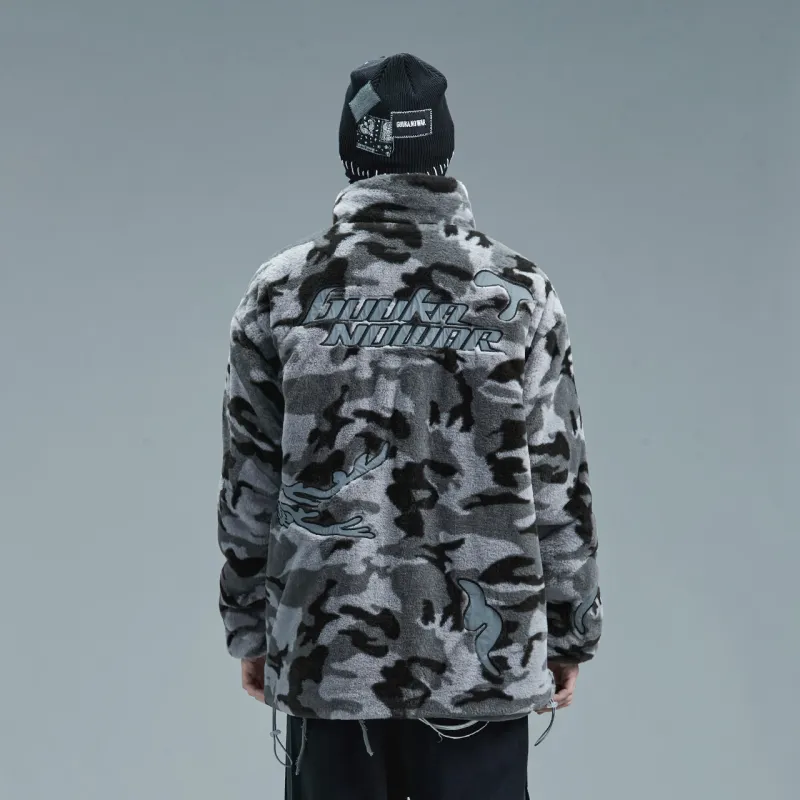 Guuka Puffer Jacket Unisex Black Gray-5