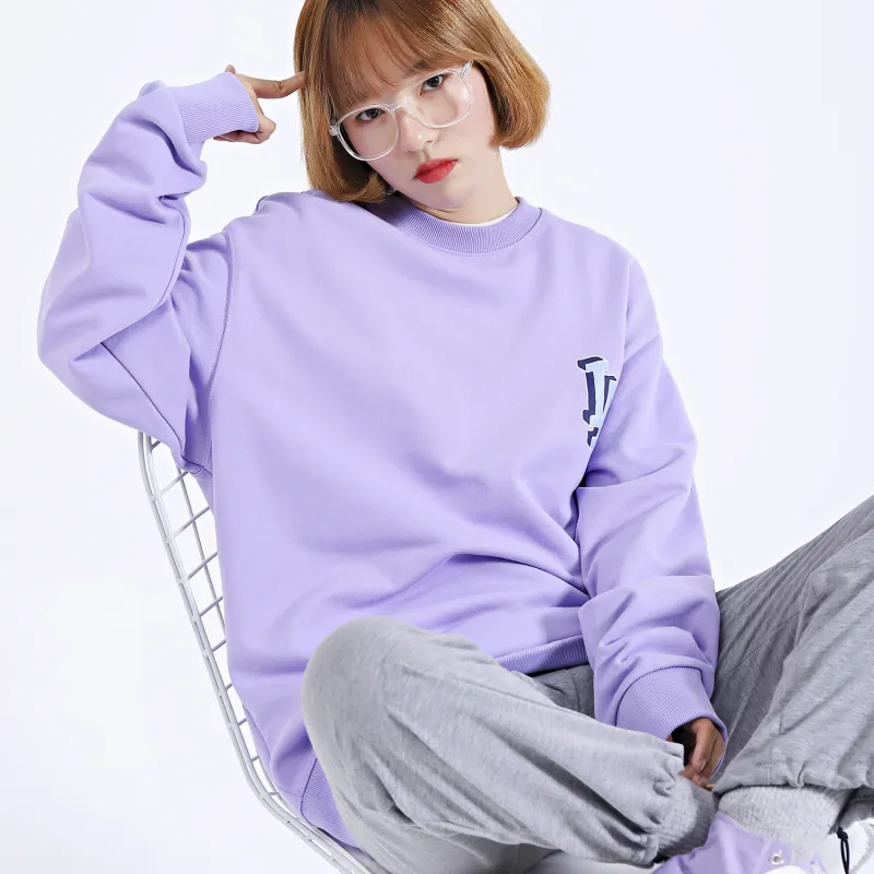 MLB Crew Neck Sweatshirt Unisex Purple-4