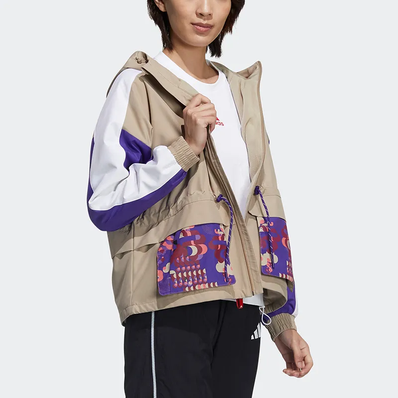 Adidas Jacket Women's Khaki Brown-4