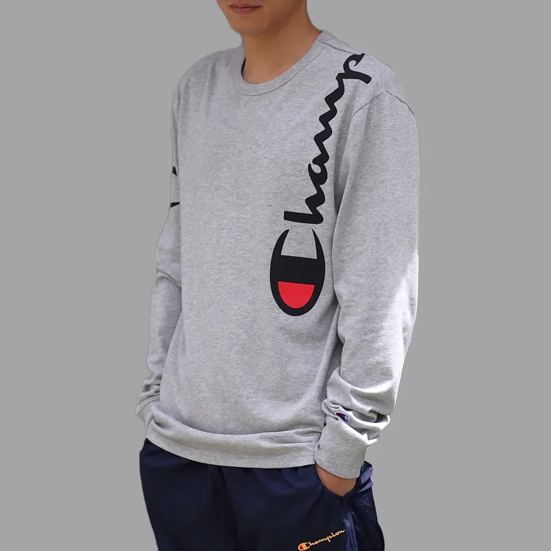 Champion T Shirt US Version Unisex Gray-2