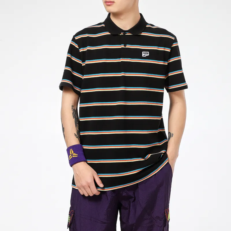 PUMA Polo Shirts Men Black-2