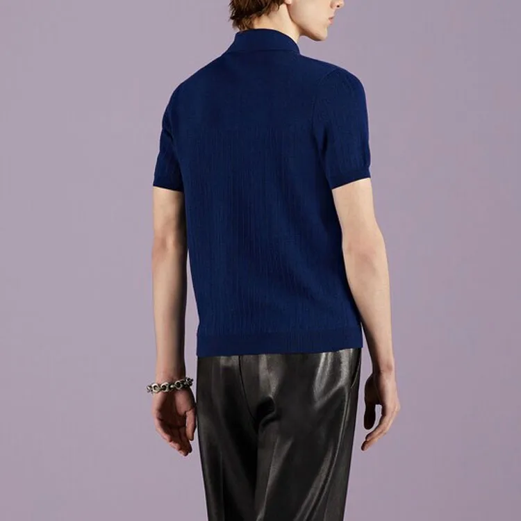 GUCCI SS23 Polo Shirt Men's Blue-3