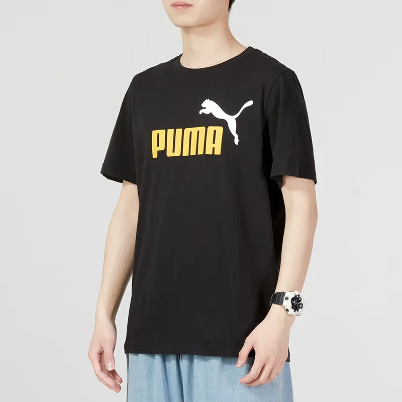 PUMA Set in Sleeve T Shirt Men's Black-2