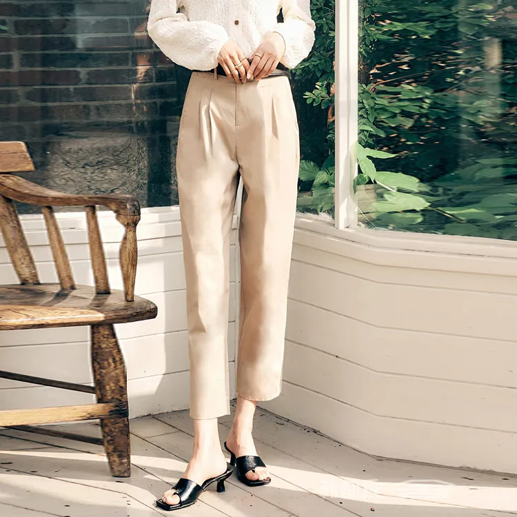 HSTYLE Casual Pants Women's Khaki-2